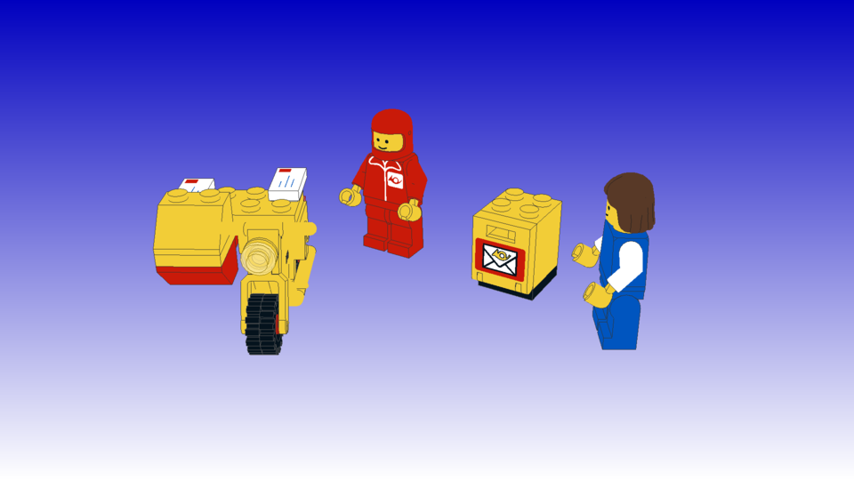 lego mailman minifigure